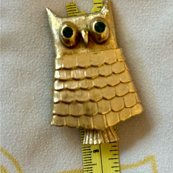Vintage Avon 60-70s hidden perfume Owl Brooch - Picture 11 of 13